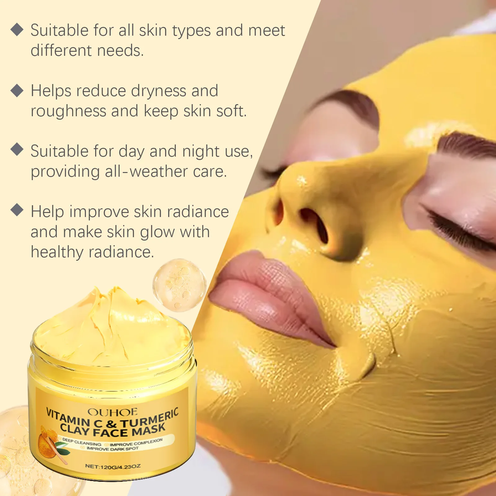 Vitamin C Kurkuma Schlammmaske – Dust Mask Construction Bewertung und Preis